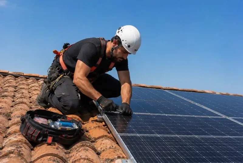 Maintenance et monitoring de panneaux solaires à Nalliers