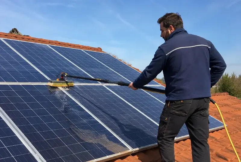 Nettoyage et entretien de panneaux solaires à Nalliers